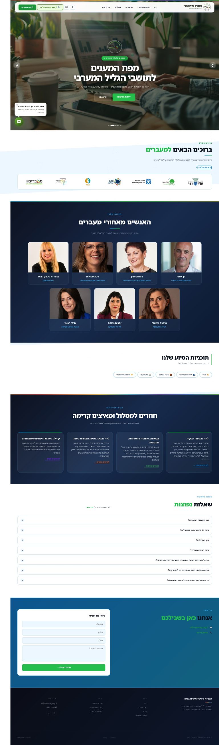 מעברים - פורטל תוכניות סיוע לעסקים בגליל המערבי